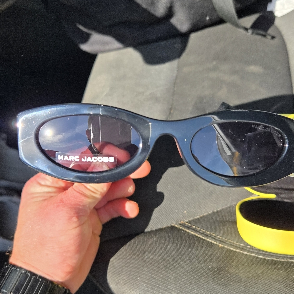 Marc Jacobs Black Sunglasses with Yellow Case